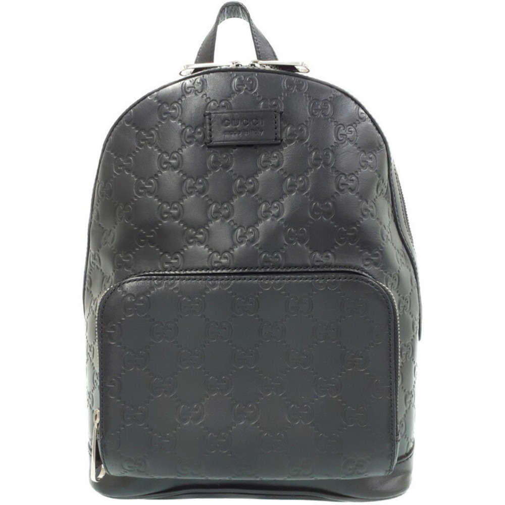 GUCCI Guccissima Signature Leather Backpack Black